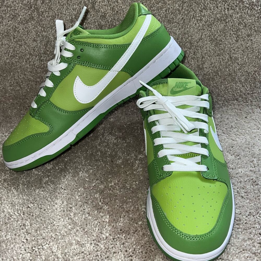 Nike Green and White Athletic Shoes